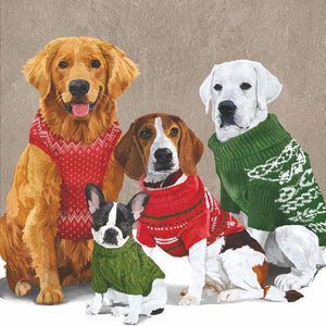 Lunch Napkins / Sweater Dogs-Paper Products Design-Shop At The Hive Ashburton-Lifestyle Store & Online Gifts