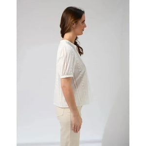 Maddie Blouse / White-Stella + Gemma-Shop At The Hive Ashburton-Lifestyle Store & Online Gifts