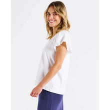 Magnolia Frill Sleeve Top / White-Betty Basics-Shop At The Hive Ashburton-Lifestyle Store & Online Gifts