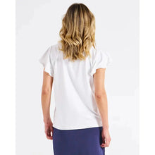 Magnolia Frill Sleeve Top / White-Betty Basics-Shop At The Hive Ashburton-Lifestyle Store & Online Gifts