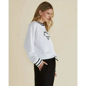 Marais Sweat / White-Betty Basics-Shop At The Hive Ashburton-Lifestyle Store & Online Gifts