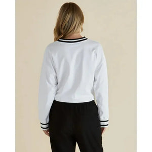 Marais Sweat / White-Betty Basics-Shop At The Hive Ashburton-Lifestyle Store & Online Gifts