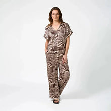 Melanie Blouse / Merlot Zebra-Stella + Gemma-Shop At The Hive Ashburton-Lifestyle Store & Online Gifts