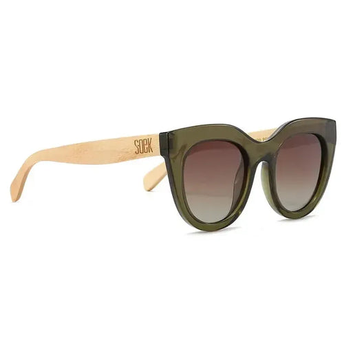 Milla Khaki Polarised Sunglasses-Soek-Shop At The Hive Ashburton-Lifestyle Store & Online Gifts