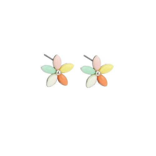 Multi Toned Petal Flower Studs-Tiger Tree-Shop At The Hive Ashburton-Lifestyle Store & Online Gifts