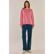 Natasha Knit Top / Blush Stripe-Betty Basics-Shop At The Hive Ashburton-Lifestyle Store & Online Gifts