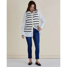Nicolette Knit Vest / Black Stripe-Betty Basics-Shop At The Hive Ashburton-Lifestyle Store & Online Gifts