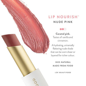 Nude Pink Lip Nourish-Lük Beautifood-Shop At The Hive Ashburton-Lifestyle Store & Online Gifts