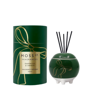 Oakmoss & Amber Ceramic Diffuser 100ml-Moss St. Fragrances-Shop At The Hive Ashburton-Lifestyle Store & Online Gifts