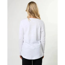 Parker Crew Top / White-Stella + Gemma-Shop At The Hive Ashburton-Lifestyle Store & Online Gifts