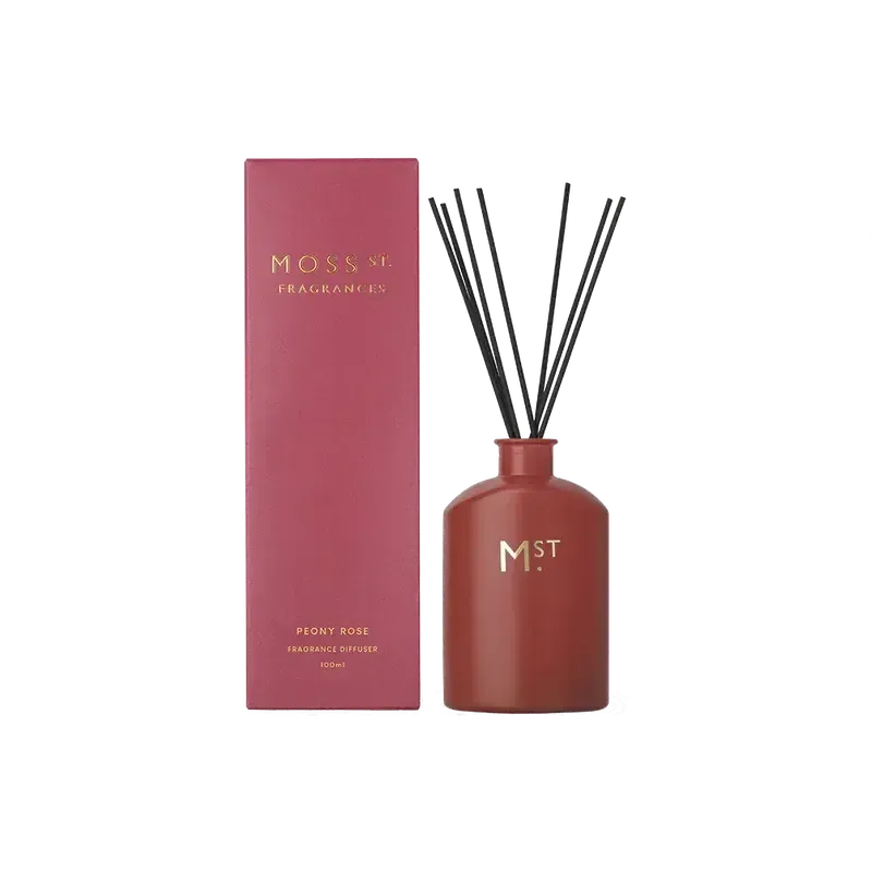Peony Rose Diffuser 300ml-Moss St. Fragrances-Shop At The Hive Ashburton-Lifestyle Store & Online Gifts