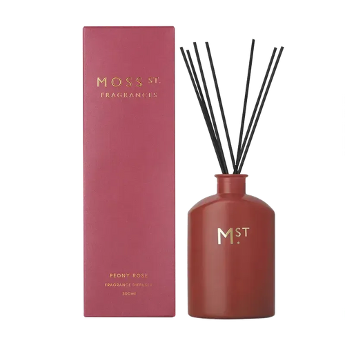 Peony Rose Diffuser 300ml-Moss St. Fragrances-Shop At The Hive Ashburton-Lifestyle Store & Online Gifts