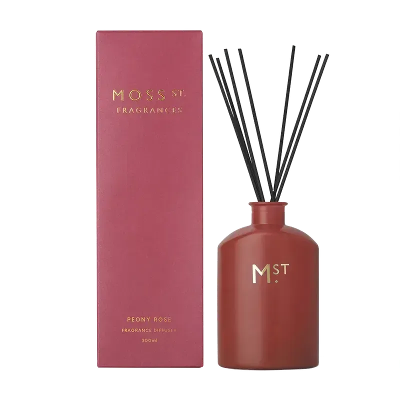 Peony Rose Diffuser 300ml-Moss St. Fragrances-Shop At The Hive Ashburton-Lifestyle Store & Online Gifts