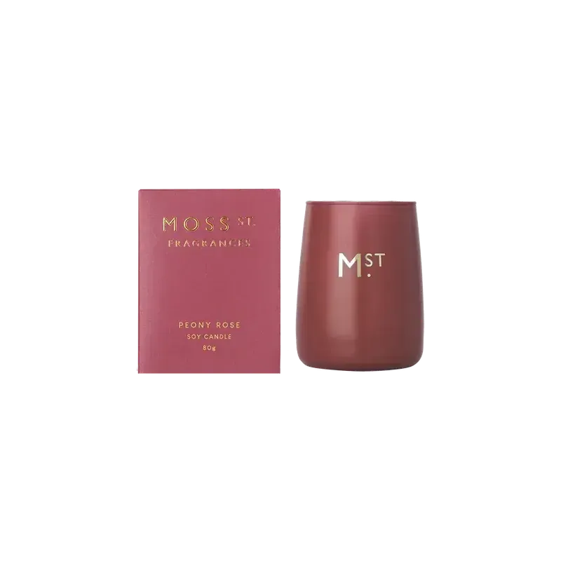 Peony Rose Soy Candle Candle 80g-Moss St. Fragrances-Shop At The Hive Ashburton-Lifestyle Store & Online Gifts