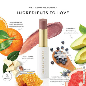 Pink Juniper Lip Nourish-Lük Beautifood-Shop At The Hive Ashburton-Lifestyle Store & Online Gifts