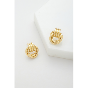Poppy Earring / Gold-Zafino-Shop At The Hive Ashburton-Lifestyle Store & Online Gifts