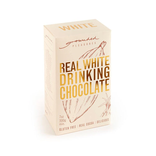 Real White Drinking Chocolate 200g-Grounded Pleasures-Shop At The Hive Ashburton-Lifestyle Store & Online Gifts