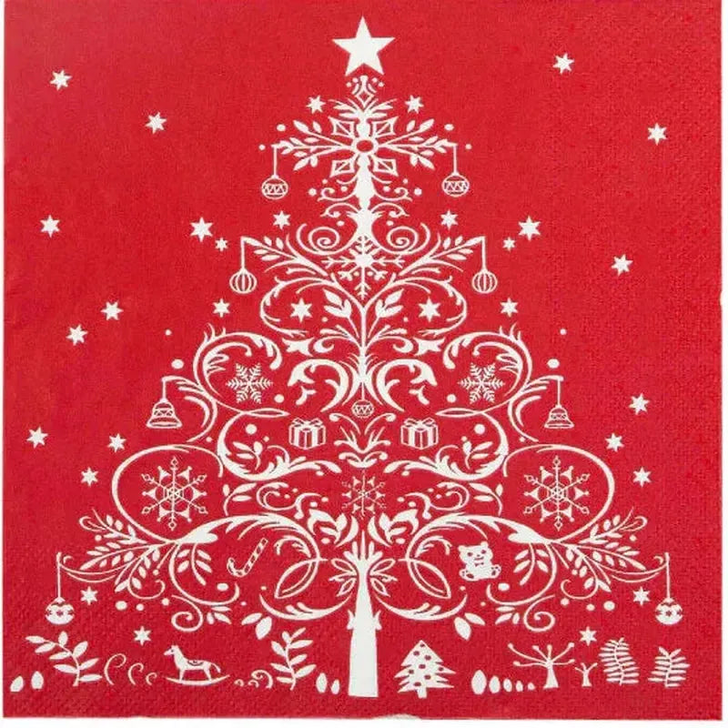 Xmas Tree Napkins / Red / 20 Pack-Coast to Coast-Shop At The Hive Ashburton-Lifestyle Store & Online Gifts