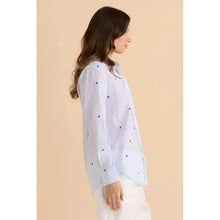 Reid Shirt / Blue Bow Stripe-Betty Basics-Shop At The Hive Ashburton-Lifestyle Store & Online Gifts