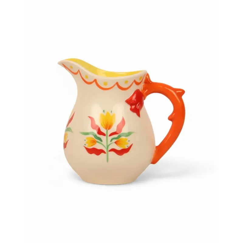 Retro Folk Stoneware Milk Jug-La La Land-Shop At The Hive Ashburton-Lifestyle Store & Online Gifts