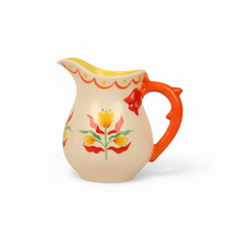 Retro Folk Stoneware Milk Jug-La La Land-Shop At The Hive Ashburton-Lifestyle Store & Online Gifts
