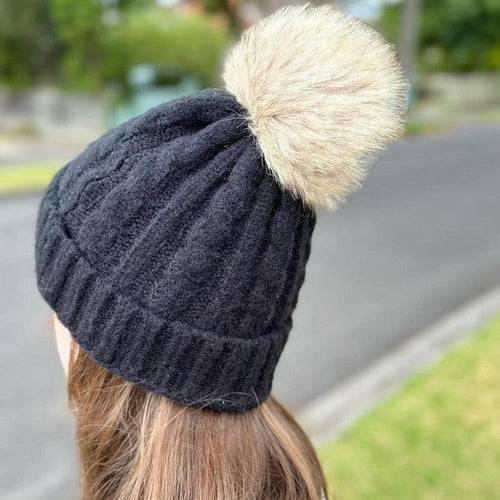 Ribbed Knit Beanie-Ellis & Co-Shop At The Hive Ashburton-Lifestyle Store & Online Gifts