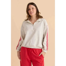 Rocco Quarter Zip Sweatshirt / Grey Marle-Betty Basics-Shop At The Hive Ashburton-Lifestyle Store & Online Gifts