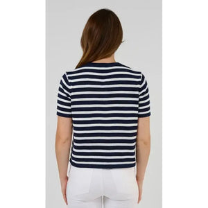 Rue Cardi / Navy+White Stripe-Stella + Gemma-Shop At The Hive Ashburton-Lifestyle Store & Online Gifts