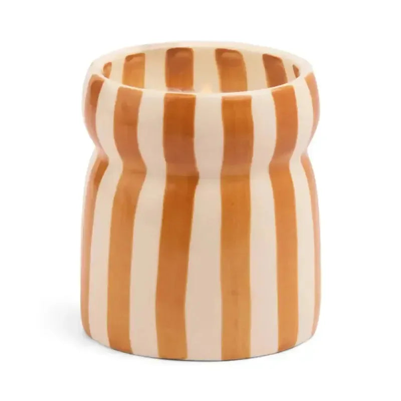 Rust Striped Ceramic Candle / Sienna Sunset-Paddy Wax-Shop At The Hive Ashburton-Lifestyle Store & Online Gifts