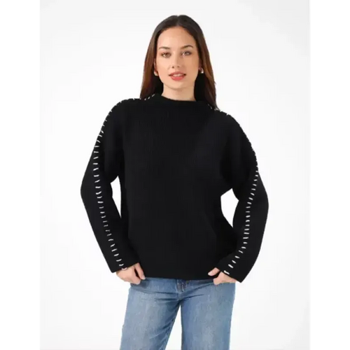 Ruthie Jumper / Black-Stella + Gemma-Shop At The Hive Ashburton-Lifestyle Store & Online Gifts