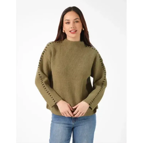 Ruthie Jumper / Olive-Stella + Gemma-Shop At The Hive Ashburton-Lifestyle Store & Online Gifts