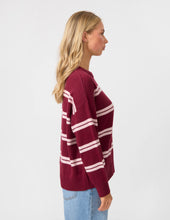 Bianca Jumper / Maroon+Baby Pink