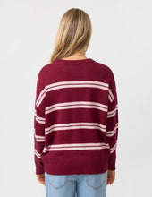 Bianca Jumper / Maroon+Baby Pink