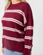 Bianca Jumper / Maroon+Baby Pink