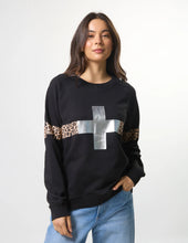 Classic Sweatshirt / Silver Cross Leopard