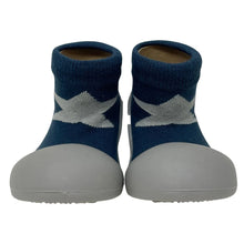 Rubber Soled Socks / Navy+Grey Star-ES Kids-Shop At The Hive Ashburton-Lifestyle Store & Online Gifts