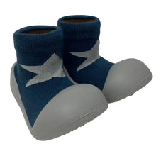 Rubber Soled Socks / Navy+Grey Star-ES Kids-Shop At The Hive Ashburton-Lifestyle Store & Online Gifts
