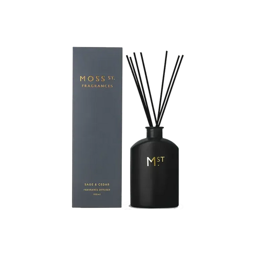 Sage & Cedar Diffuser 100ml-Moss St. Fragrances-Shop At The Hive Ashburton-Lifestyle Store & Online Gifts