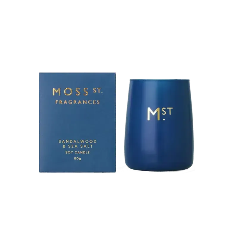 Sandalwood & Sea Salt Soy Candle 80g-Moss St. Fragrances-Shop At The Hive Ashburton-Lifestyle Store & Online Gifts