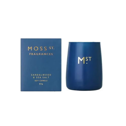Sandalwood & Sea Salt Soy Candle 80g-Moss St. Fragrances-Shop At The Hive Ashburton-Lifestyle Store & Online Gifts