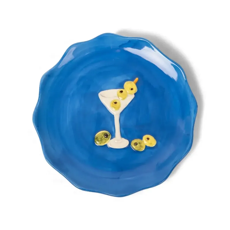 Seaview Stoneware Cocktail Plate-La La Land-Shop At The Hive Ashburton-Lifestyle Store & Online Gifts