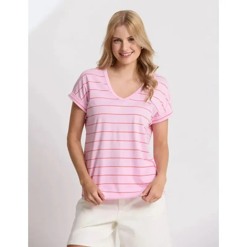 Soho Cuff V Tee-Stella + Gemma-Shop At The Hive Ashburton-Lifestyle Store & Online Gifts