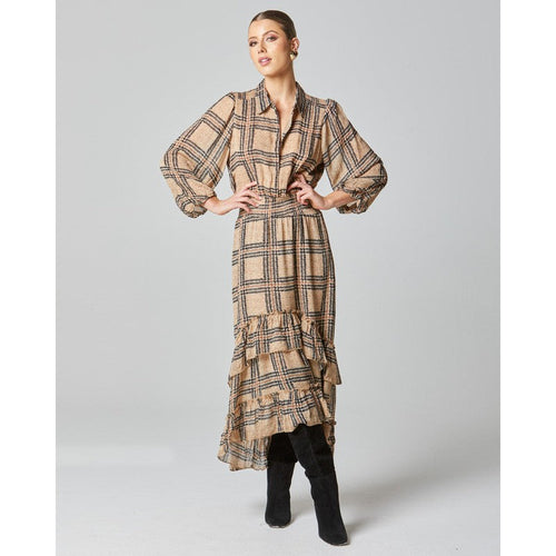Something Beautiful Midi Puff Sleeve Shirt Dress-Fate & Becker-Shop At The Hive Ashburton-Lifestyle Store & Online Gifts