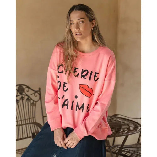 Sonya Sweat / Love Print-Betty Basics-Shop At The Hive Ashburton-Lifestyle Store & Online Gifts