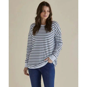 Sophie Knit Jumper / Monochrome Stripe-Betty Basics-Shop At The Hive Ashburton-Lifestyle Store & Online Gifts