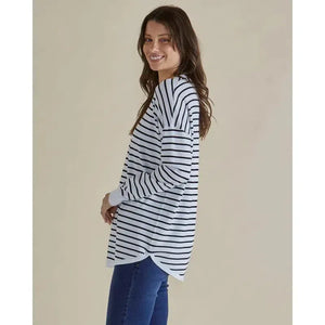 Sophie Knit Jumper / Monochrome Stripe-Betty Basics-Shop At The Hive Ashburton-Lifestyle Store & Online Gifts