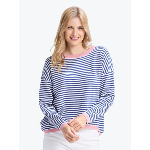 Street Jumper / Denim Stripe-Stella + Gemma-Shop At The Hive Ashburton-Lifestyle Store & Online Gifts