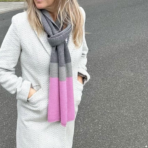 Rib Stripe Scarf-Ellis & Co-Shop At The Hive Ashburton-Lifestyle Store & Online Gifts