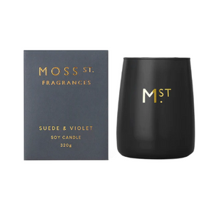 Suede & Violet Candle 320g-Moss St. Fragrances-Shop At The Hive Ashburton-Lifestyle Store & Online Gifts