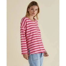 Taylor Tee / Pink+Red Stripe-Betty Basics-Shop At The Hive Ashburton-Lifestyle Store & Online Gifts